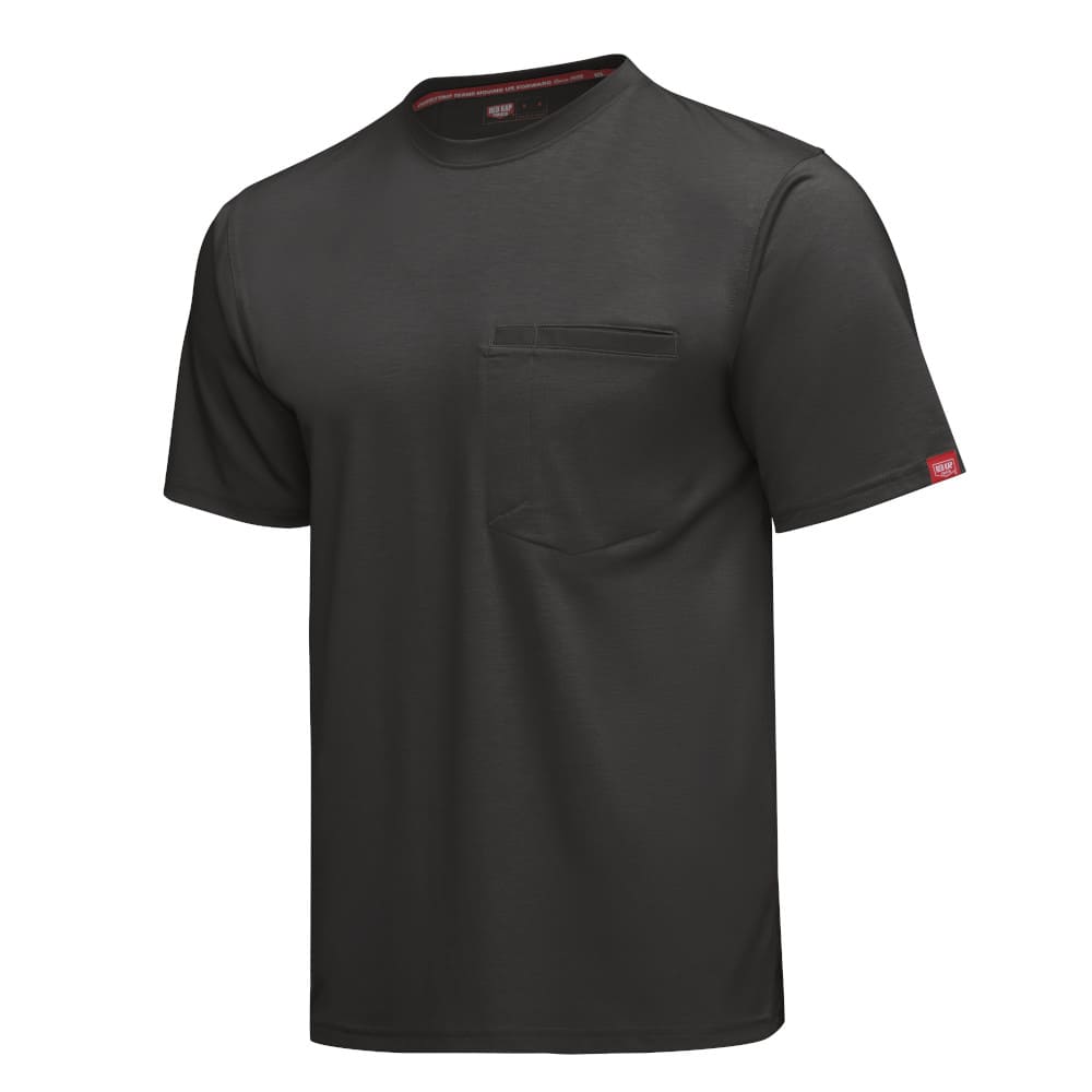 Red Kap TKM2BK Black Cooling Short Sleeve Pocket Tee