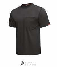 Red Kap TKM2BK Black Cooling Short Sleeve Pocket Tee