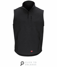 Red Kap VP62BK Soft Shell Black Vest