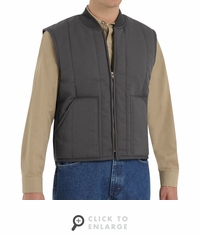 Red Kap VT22CH Charcoal Quilted Work Vest