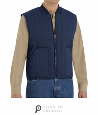 Red Kap VT22NV Navy Quilted Work Vest