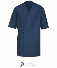 Red Kap WP18NV Navy Collarless Pocketless Butcher Wrap