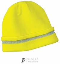 Safety Beanie with Reflective Stripe. CS800.
