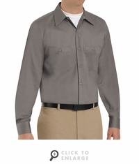 SC30GG Long Sleeve Graphite Gray Wrinkle Resistant Cotton Shirt