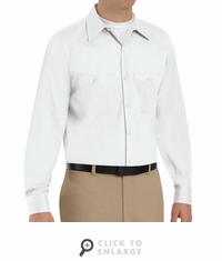 SC30WH Long Sleeve White Wrinkle Resistant Cotton Shirt