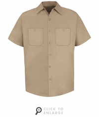 SC40 Short Sleeve Wrinkle Resistant Cotton Shirt(5 Colors)