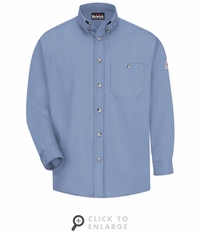SEG6LB Men's Lt Blue Lightweight Excel FR Dress Shirt CAT-1