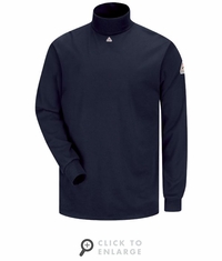 SEK2NV Men's Navy Lightweight FR Mock Turtleneck CAT-2