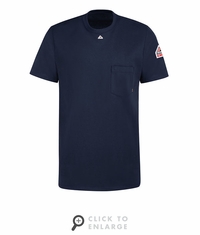 SET8NV Men's Navy Lightweight FR Short Sleeve T-Shirt CAT-2