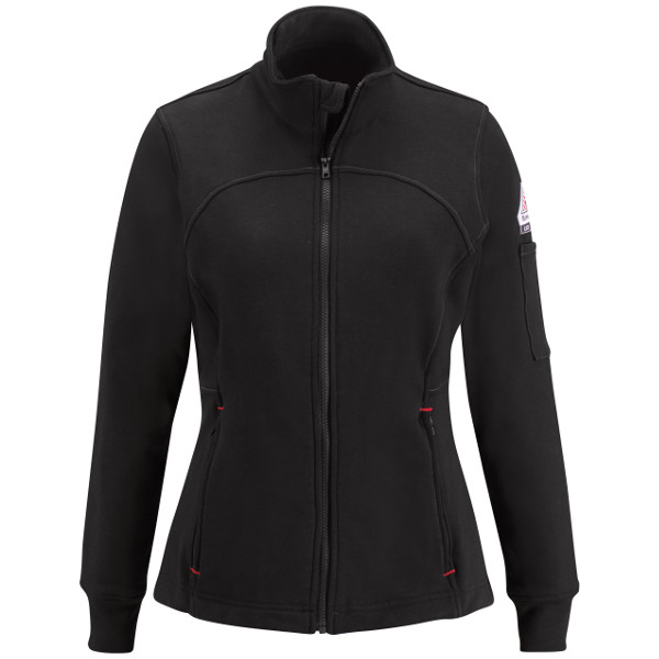 Bulwark SEZ3 Women's Zip Front Fleece Jacket-Cotton/Spandex Blend CAT2