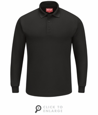 SK6L Men's Long Sleeve Performance Knit Polo