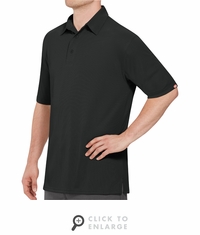 SK90BK Men's Customer Facing Professional Black Polo
