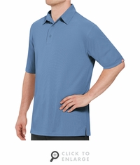 SK90MB Men's Customer Facing Professional Medium Blue Polo