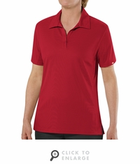 SK91RD Female Customer Facing Professional Red Polo