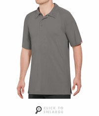 SK92GY Male Active Performance Grey Polo