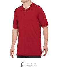 SK92RD Male Active Performance Red Polo