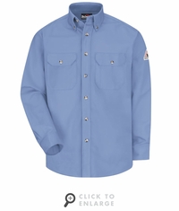 SLU2LB Men's Lt. Blue Midweight FR Dress Uniform Shirt CAT-2