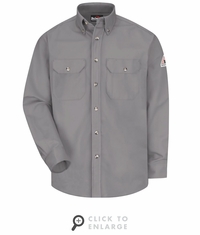 SLU2SY Men's Silver Midweight FR Dress Uniform Shirt CAT-2