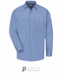 SLW2LB Men's Lt Blue Midweight Excel FR&reg; ComforTouch&reg; Work Shirt CAT-2