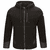 SMH8 Men's Black Front Zip Modacrylic Blend Fleece Hoodie CAT-2