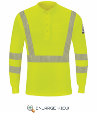 SML4 Hi-Visibility Lightweight Long Sleeve Henley