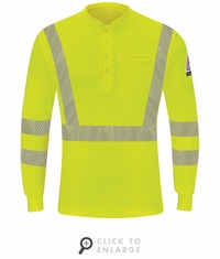 SML4 Hi-Visibility Lightweight Long Sleeve Henley