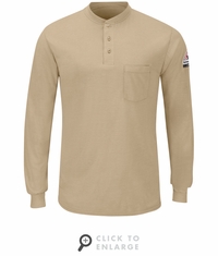 SML8 Men's Long Sleeve Lightweight Henley Shirt