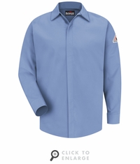SMS2LB CoolTouch&reg; Concealed-Gripper Pocketless Light Blue Shirt