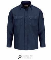 SND2NV Men's Navy Lightweight Nomex&reg; FR Uniform Shirt CAT-1