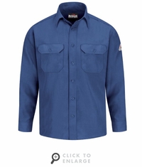 SND2RB Men's Royal Blue Lightweight Nomex&reg; FR Uniform Shirt CAT-1