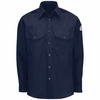 SNS2NV Men's Navy Lightweight Nomex FR Snap-Front Shirt CAT-1