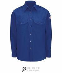 SNS2RB Men's Royal Lightweight Nomex FR Snap-Front Shirt CAT-1
