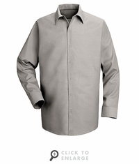 SP16LA Long Sleeve Men's Light Gray Specialized Pocketless Shirt