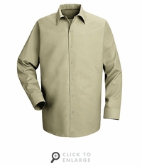 SP16LT Long Sleeve Men's Light Tan Specialized Pocketless Shirt