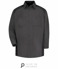 SP18CB Long Sleeve Charcoal/Black Motorsports Image Shirt