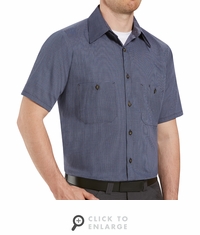 SP20M Short Sleeve Micro-Check Work Shirt (3 Colors)