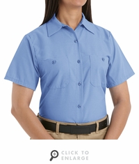 SP23 Women's Short Sleeve Industrial Work Shirt