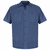 SP24EX Short Sleeve Gray/Blue Stripe Industrial  Work Shirt