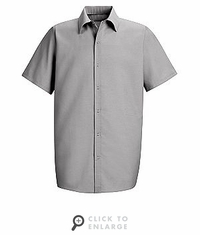 SP26LA Men's Light Grey Short Sleeve Specialized Pocketless Shirt