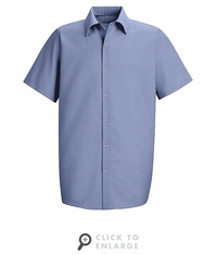 SP26LB Men's Light Blue Short Sleeve Specialized Pocketless Shirt