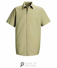 SP26LT Men's Light Tan Short Sleeve Specialized Pocketless Shirt
