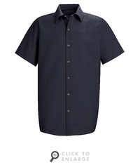 SP26NV Men's Navy Short Sleeve Specialized Pocketless Shirt