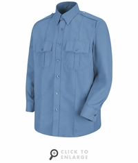 SP36MB Long Sleeve Medium Blue Sentinel Security Shirt