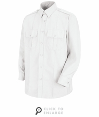 SP36WH Long Sleeve White Sentinel Upgraded Security Shirt