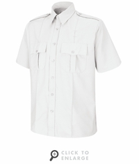 SP46WH Short Sleeve White Upgraded Security Shirt