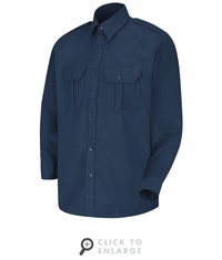 SP56NV Long Sleeve Navy Sentinel Basic Security Shirt