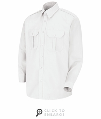 SP56WH Long Sleeve White Sentinel Basic Security Shirt