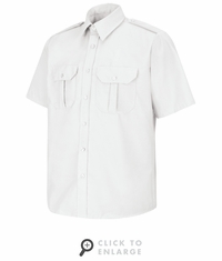 SP66WH Short Sleeve White Sentinel Basic Security Shirt