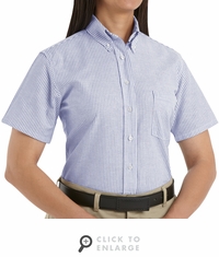 SR61  Short Sleeve Women's Executive Button-Down Shirt  (4-Colors)