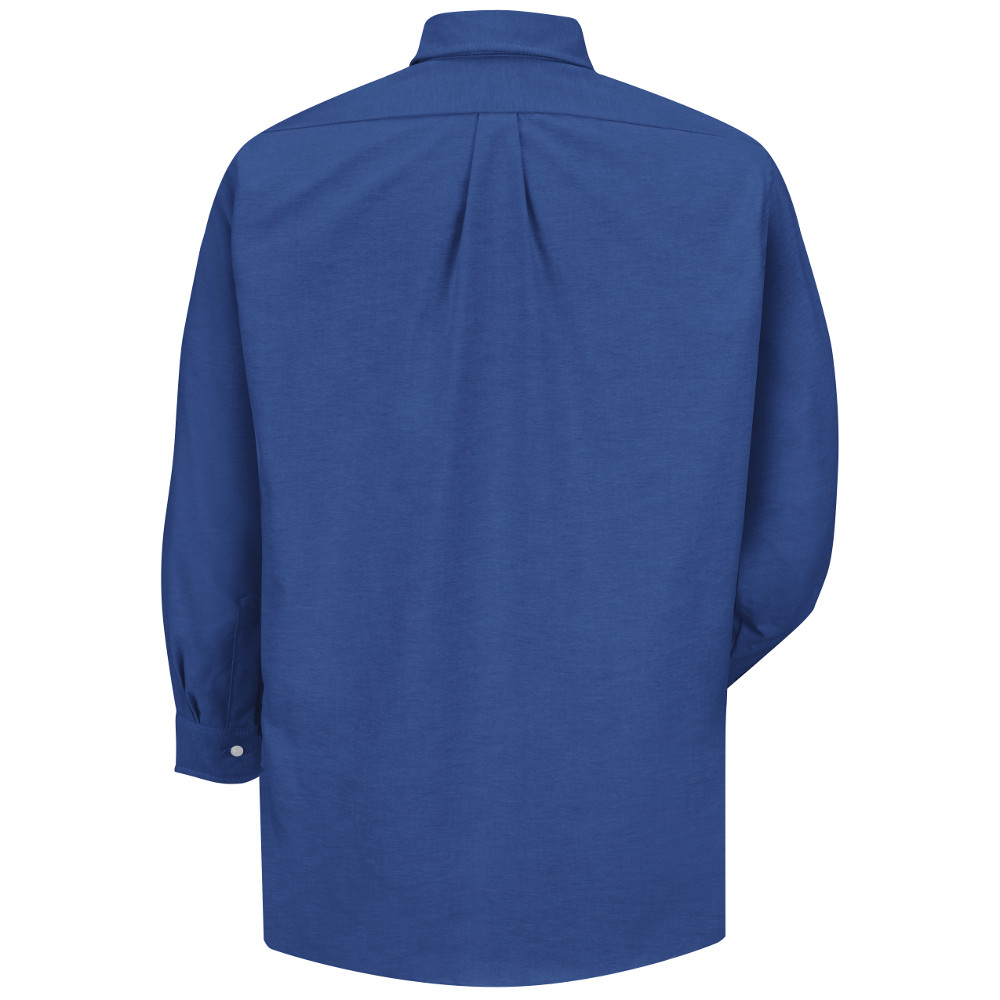 french blue button down dress shirt Red Kap SR70 Men's Executive Oxford Dress Shirt FB-French Blue 34 17